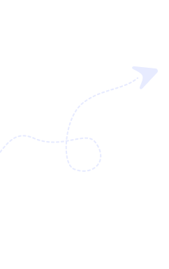 Arrow with dotted line